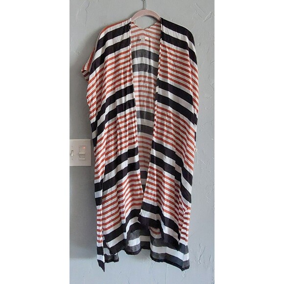 Loft Cardigan Women's Size M/L,,striped, Rayón, Cotton, Super Soft, Indian, Open - Picture 1 of 10